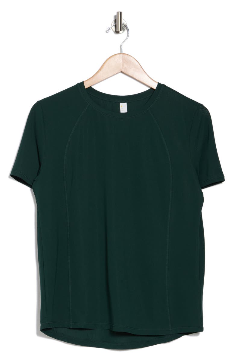 Zella Breeze Thru Mesh Active T-Shirt, Alternate, color, Green Park