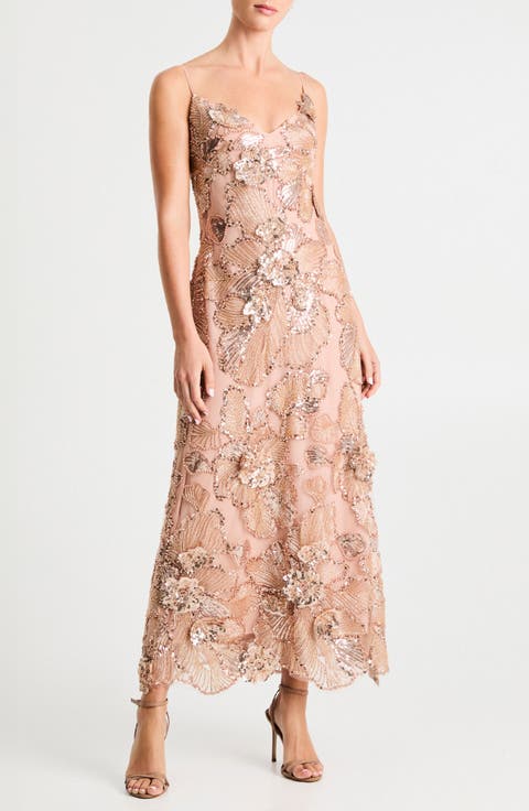 Samantha Sequin Sleeveless Gown