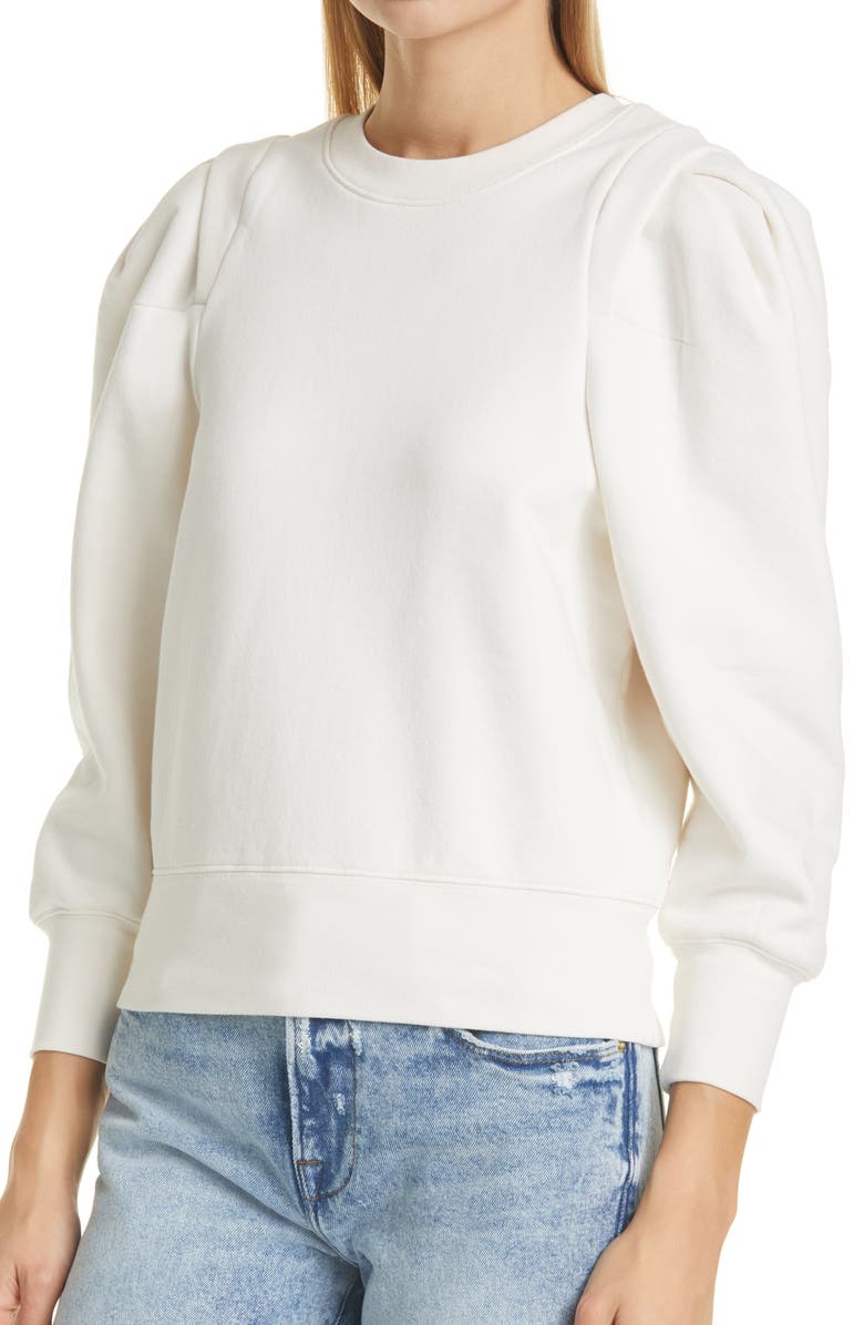 FRAME Puff Sleeve Sweatshirt, Alternate, color, 