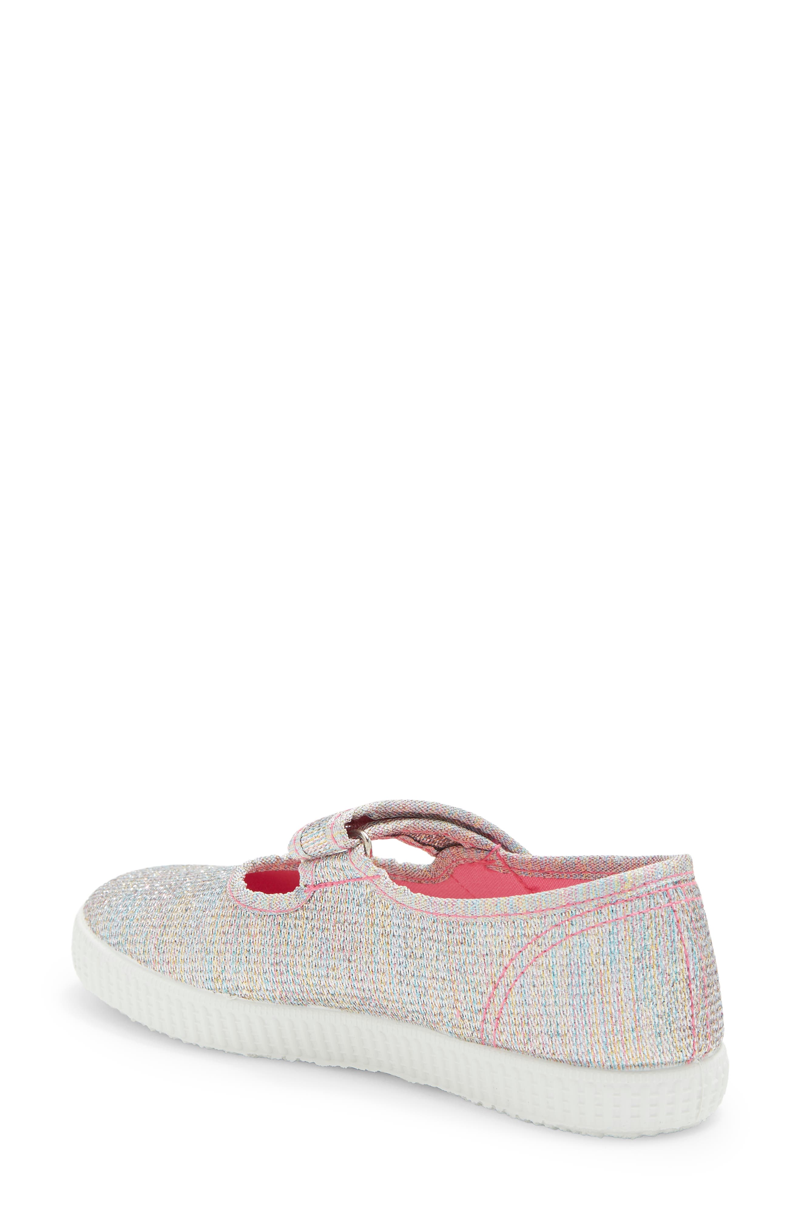 Cienta Mary Jane Sneaker, Alternate, color, Light Rainbow Sparkle