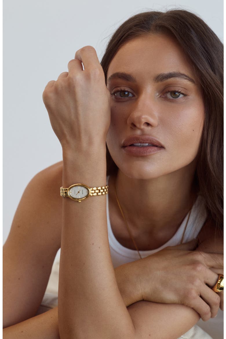 Phoebe Bracelet Watch, 28mm x 21mm, Alternate, color, GOLD / 18K GOLD