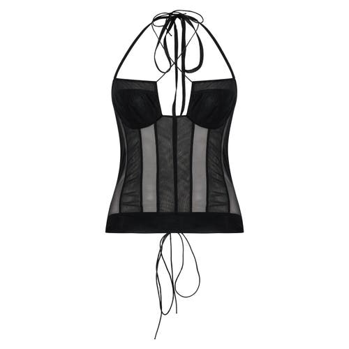 Pcfg Tulle Women Top In Black