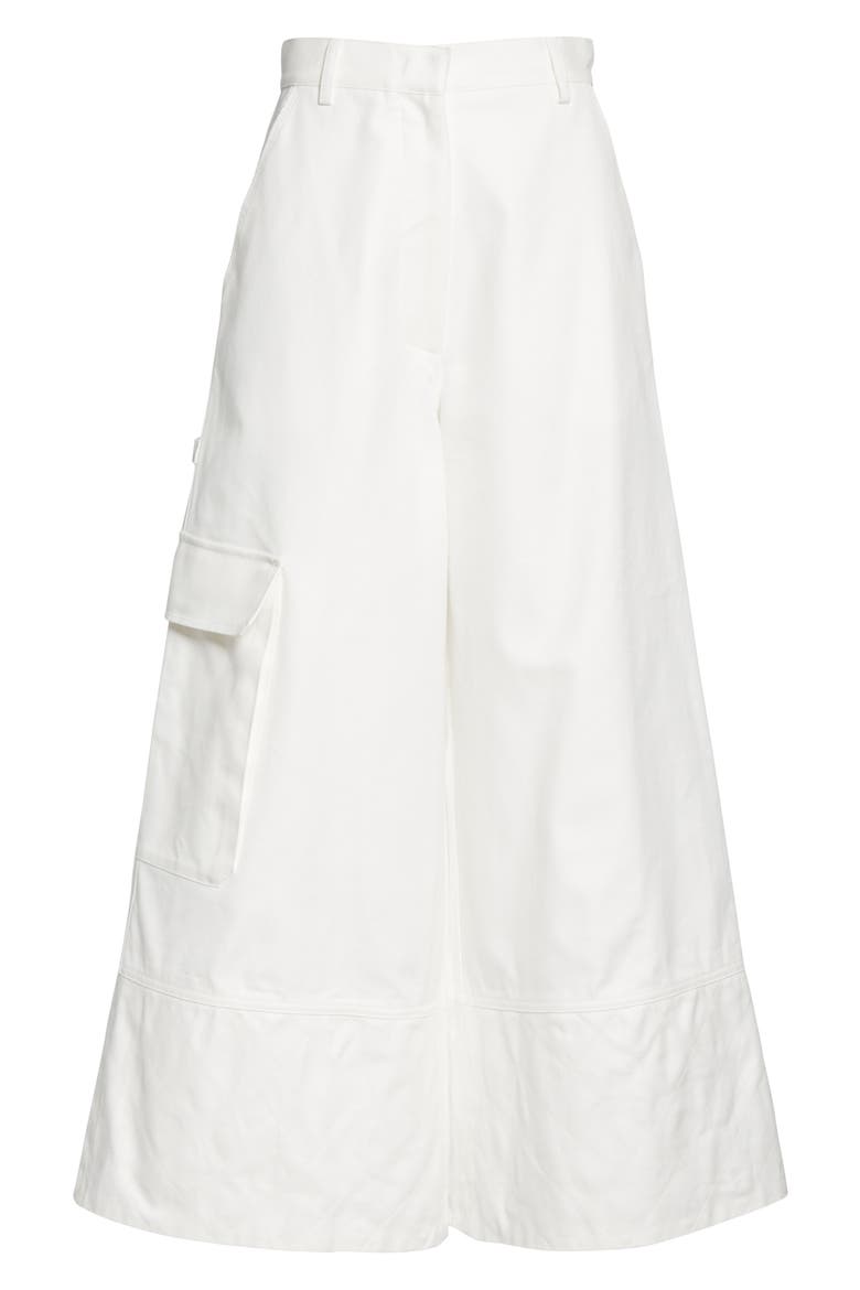 Genius by Moncler x 2 Moncler 1952 Wide Leg Cargo Pants, Alternate, color, WHITE
