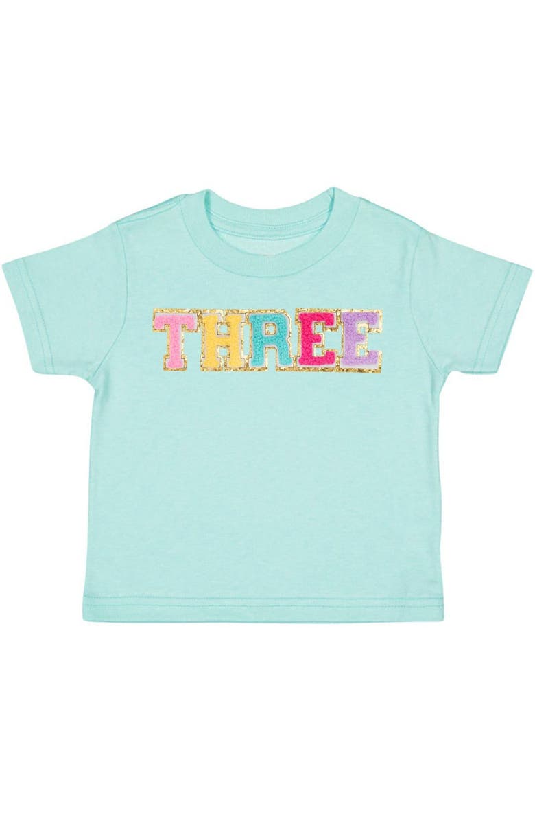 Sweet Wink Third Birthday Patch Short Sleeve T-Shirt, Main, color, 