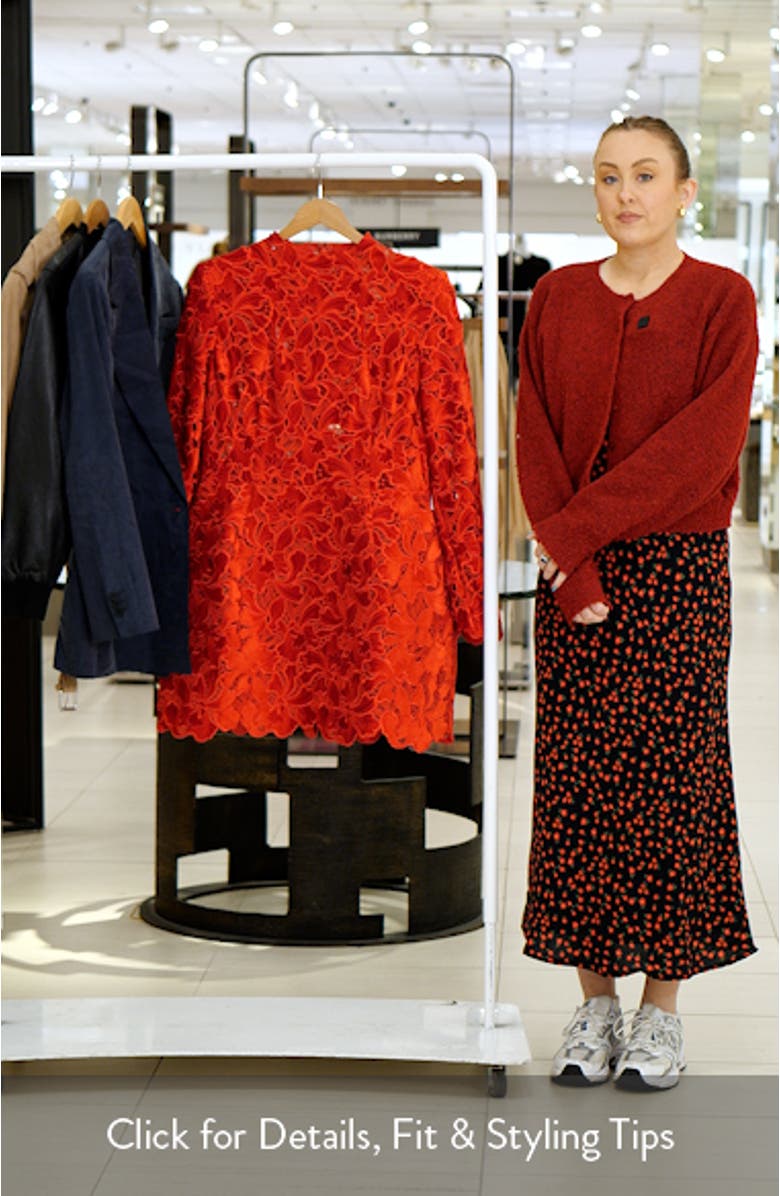 Lydia Lace Long Sleeve Minidress, sales video thumbnail