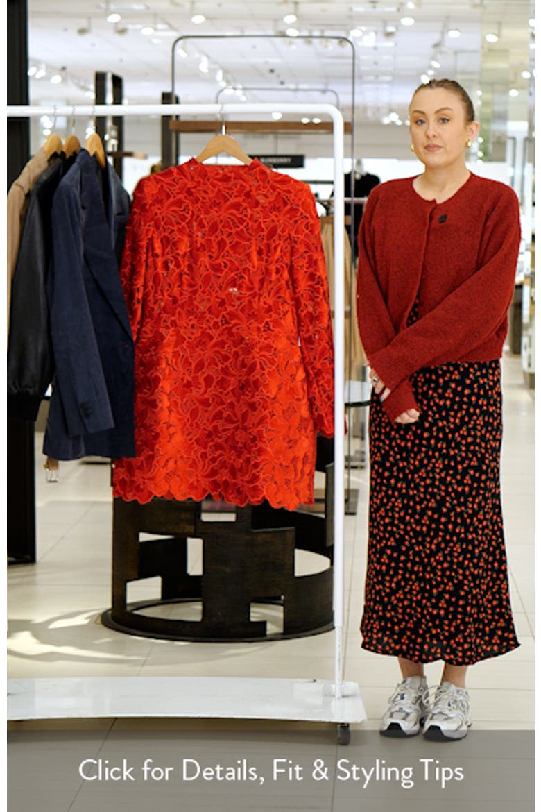 Lydia Lace Long Sleeve Minidress video