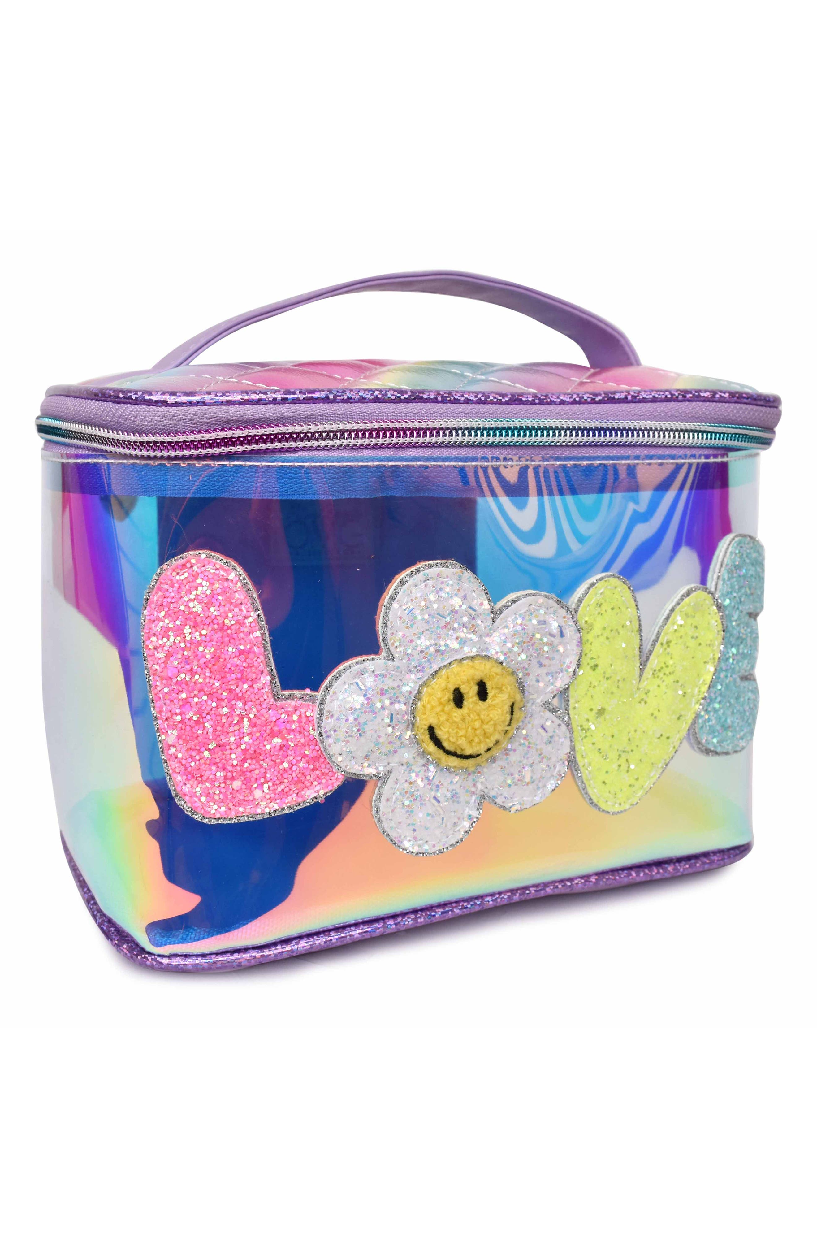 OMG Accessories Kids' Love Train Case, Alternate, color, 