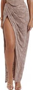 HOUSE OF CB Vesper Gathered Side Slit Skirt