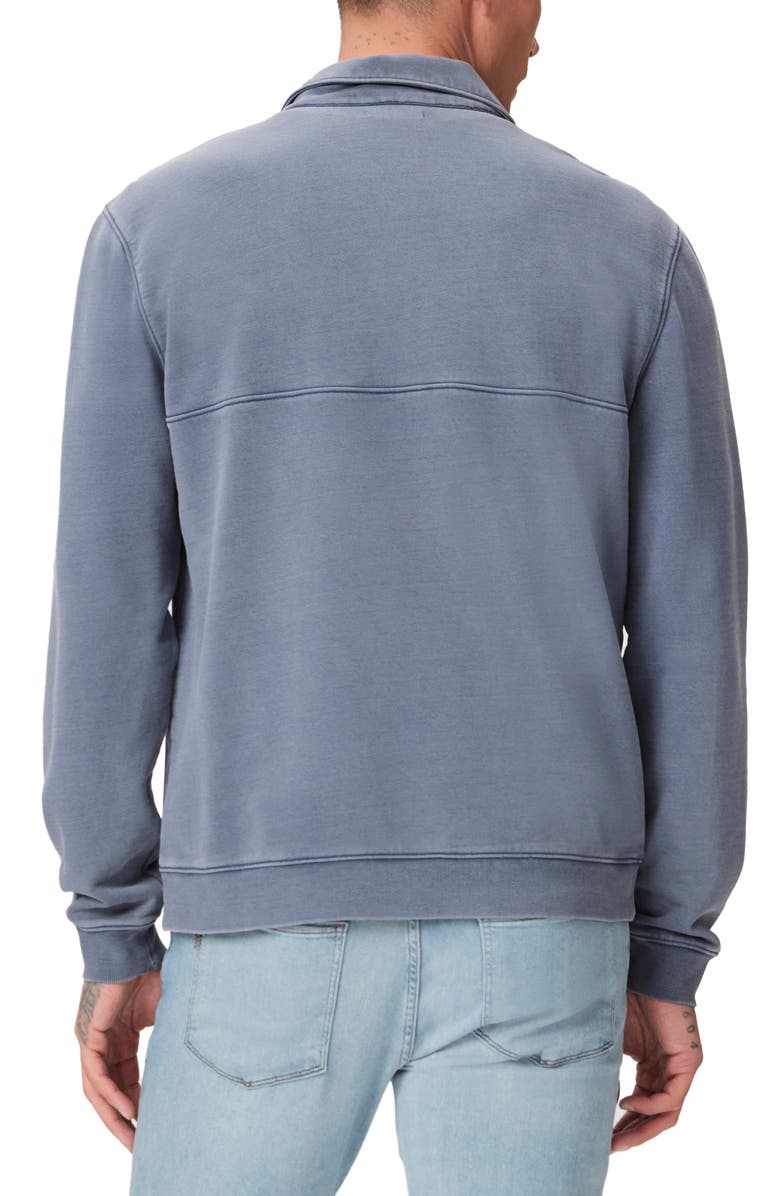 PAIGE Davion Quarter Zip Pullover, Alternate, color, Vintage Ink Pot