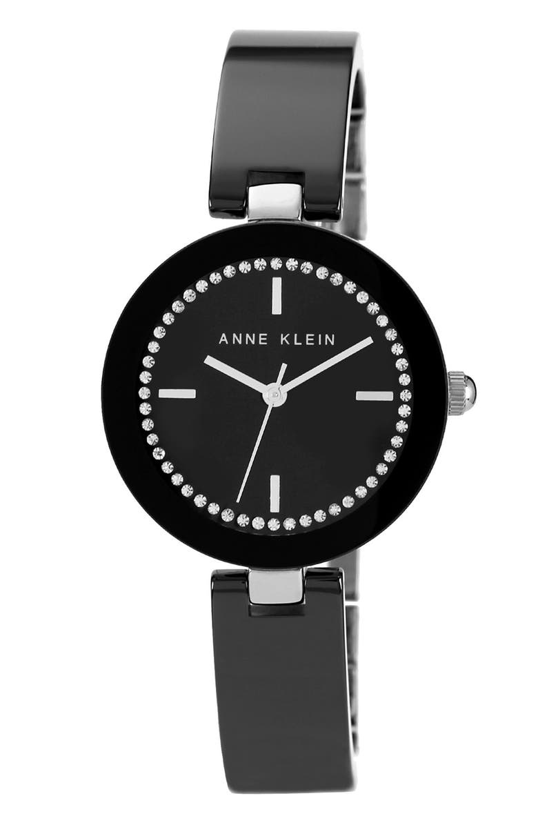 Anne Klein Ceramic Half Bangle Watch, 31mm, Main, color, 