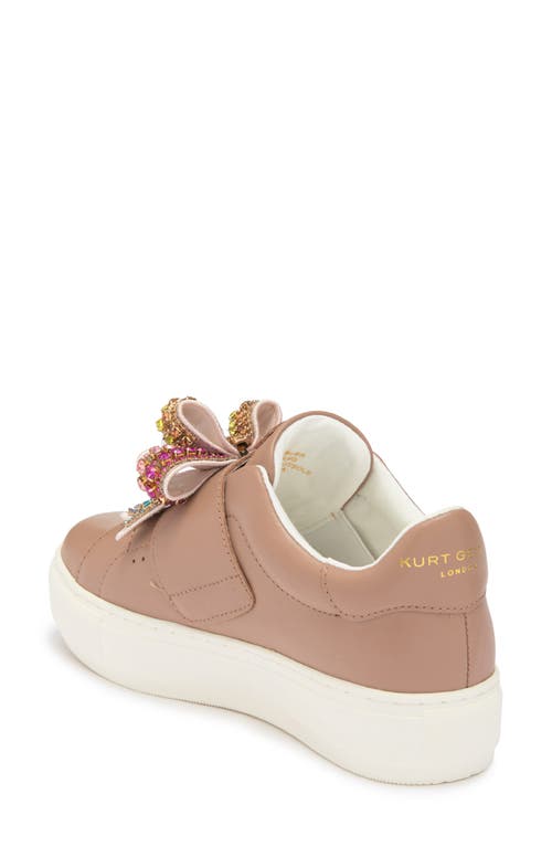 Kurt Geiger London Laney Bow Sneaker In Brown
