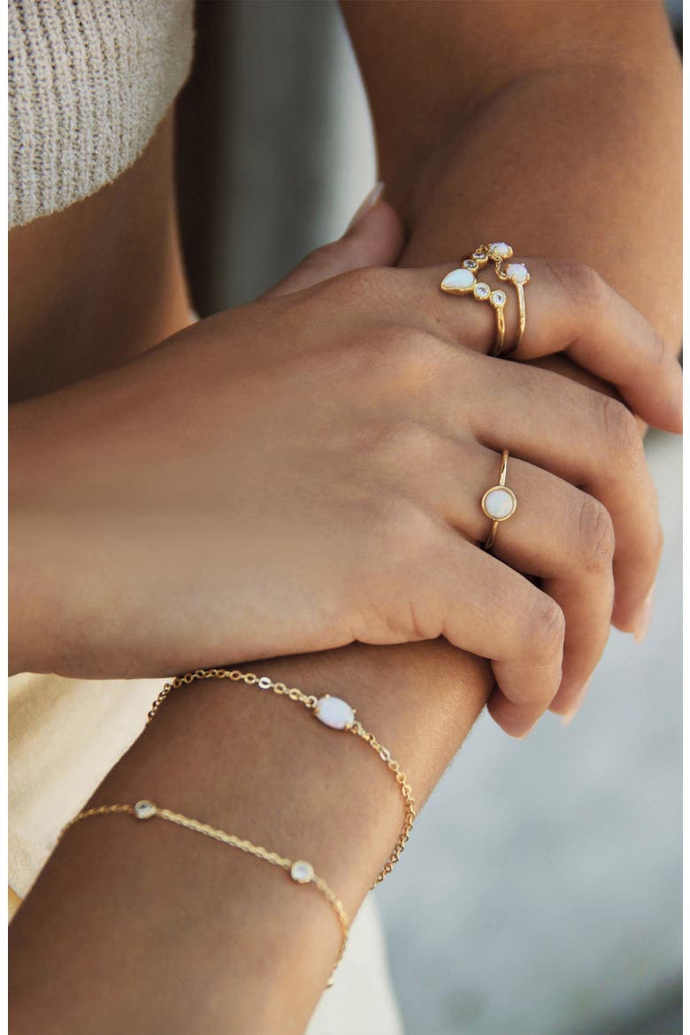 Set of 2 Bracelets, Alternate, color, GOLD