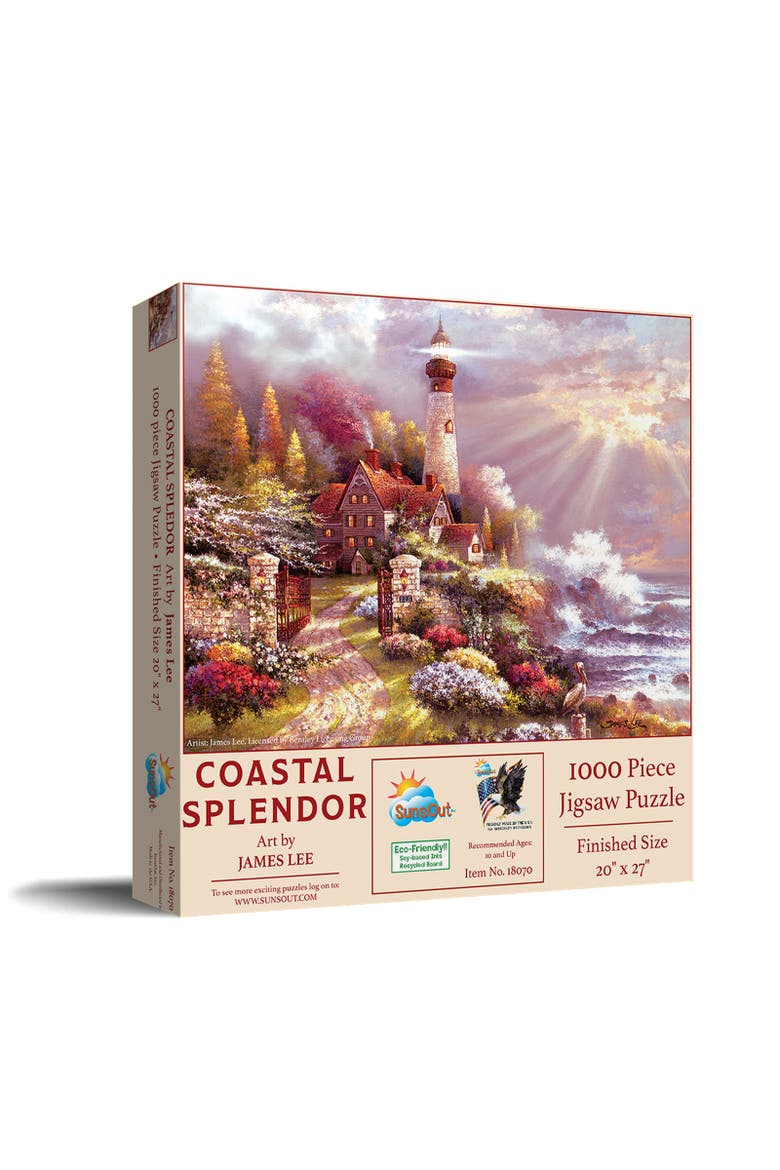 Coastal Splendor 1000 piece Jigsaw Puzzle for Adults, Main, color, Multicolor