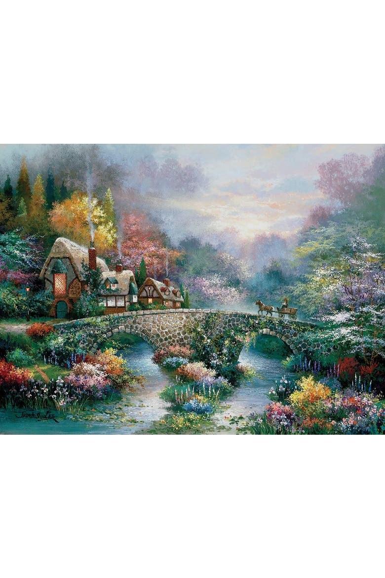 Peaceful Cottage 300 piece Jigsaw Puzzle for Adults, Main, color, Multicolor