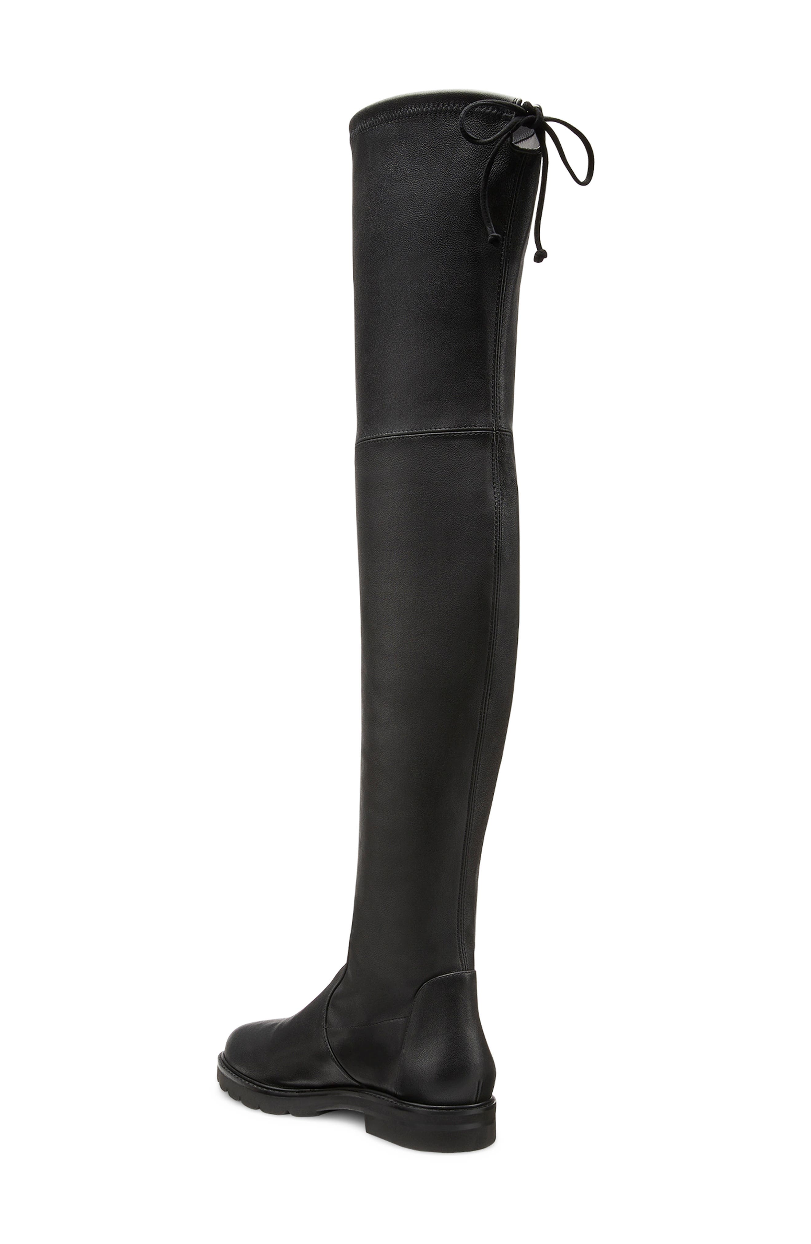 Stuart Weitzman City Lug Over the Knee Boot, Alternate, color, Black