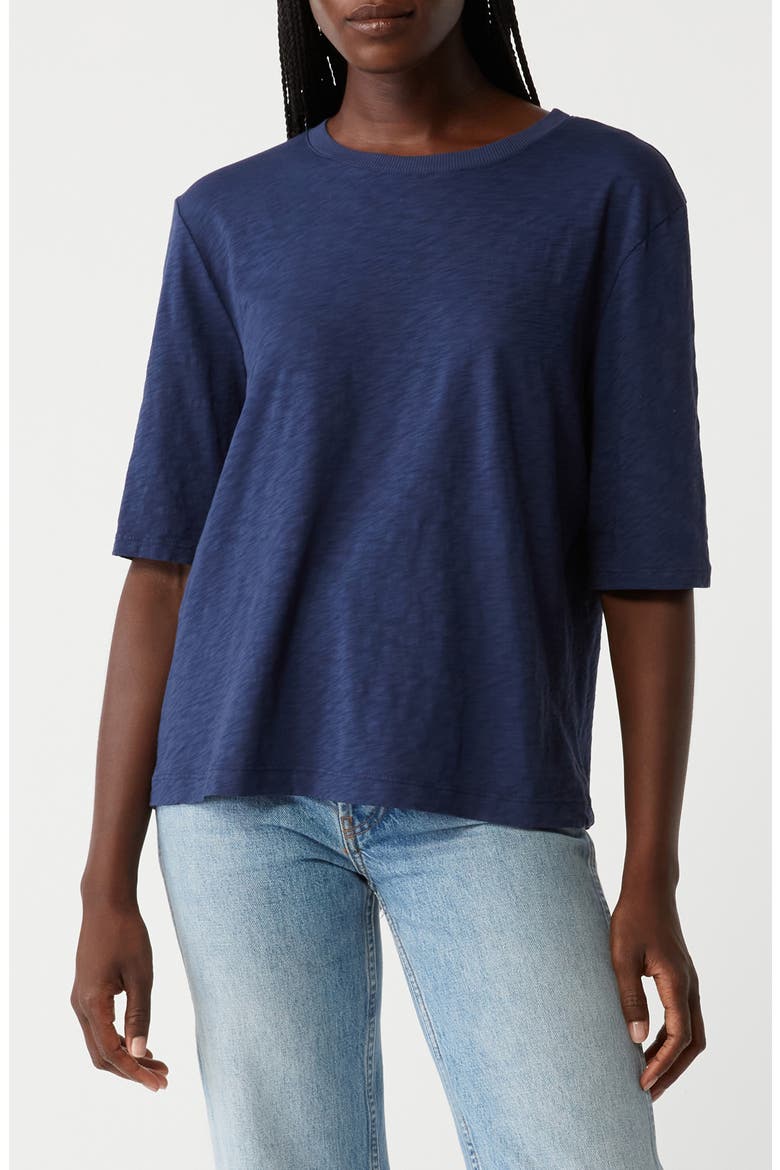 Reid Oversize Supima® Cotton Slub T-Shirt, Alternate, color, NOCTURNAL