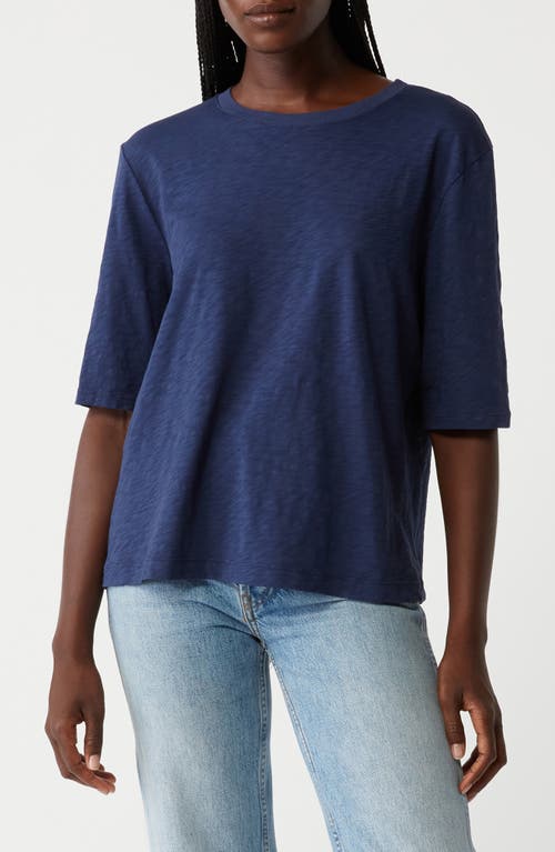 Michael Stars Reid Oversized Crewneck Top In Blue
