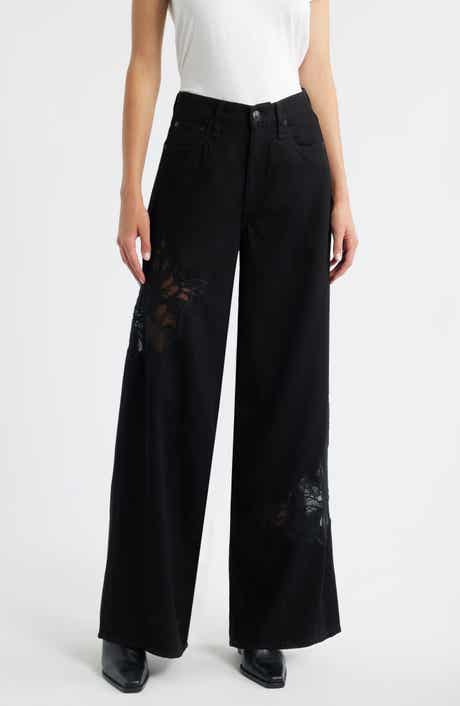 Featherweight Sofie Lace High Waist Wide Leg Jeans