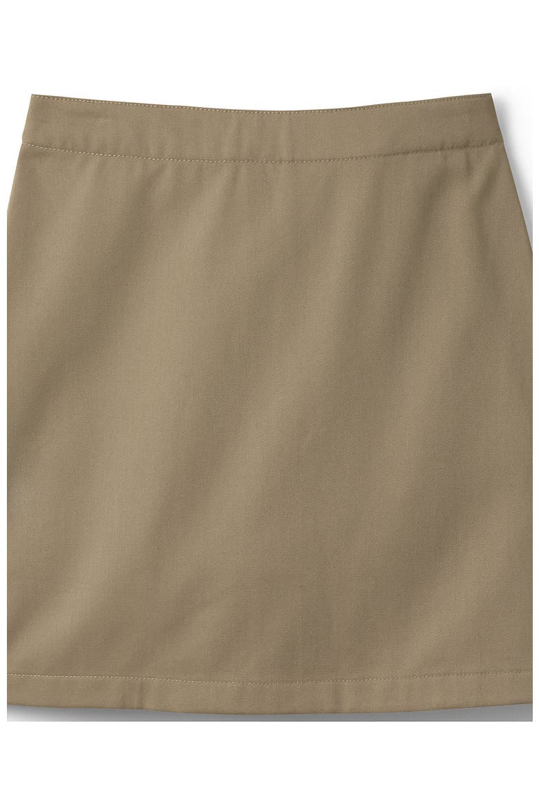 School Uniform Girls Blend Chino Skort Above Knee, Alternate, color, Khaki