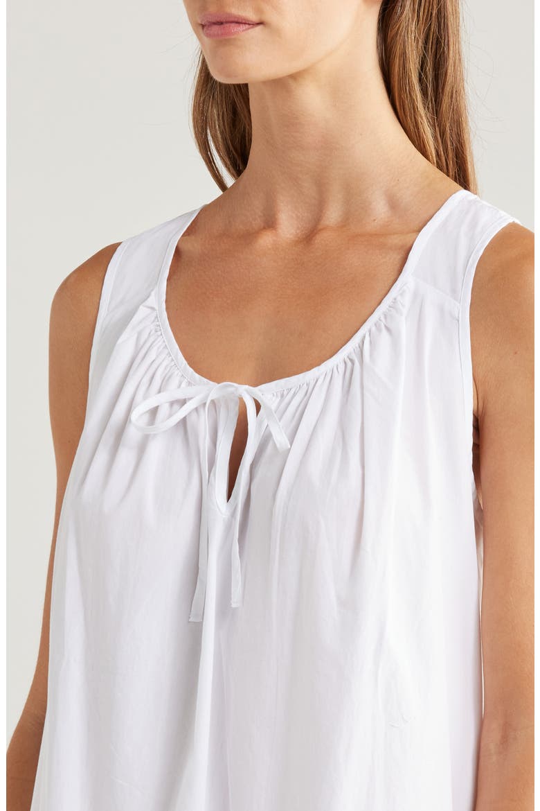 Classic Sleeveless Nightgown, Alternate, color, WHITE