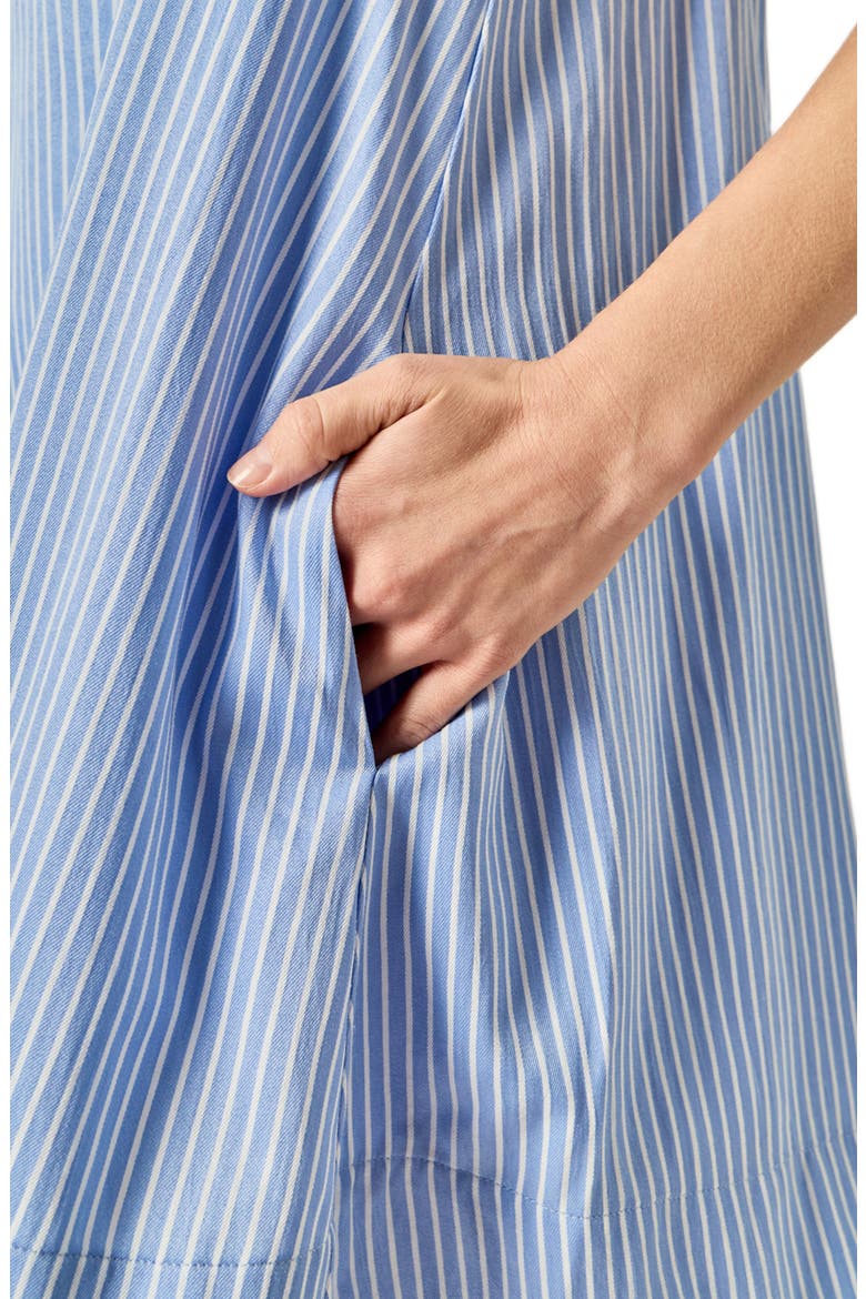Stripe A-Line Minidress, Alternate, color, POWDER BLUE