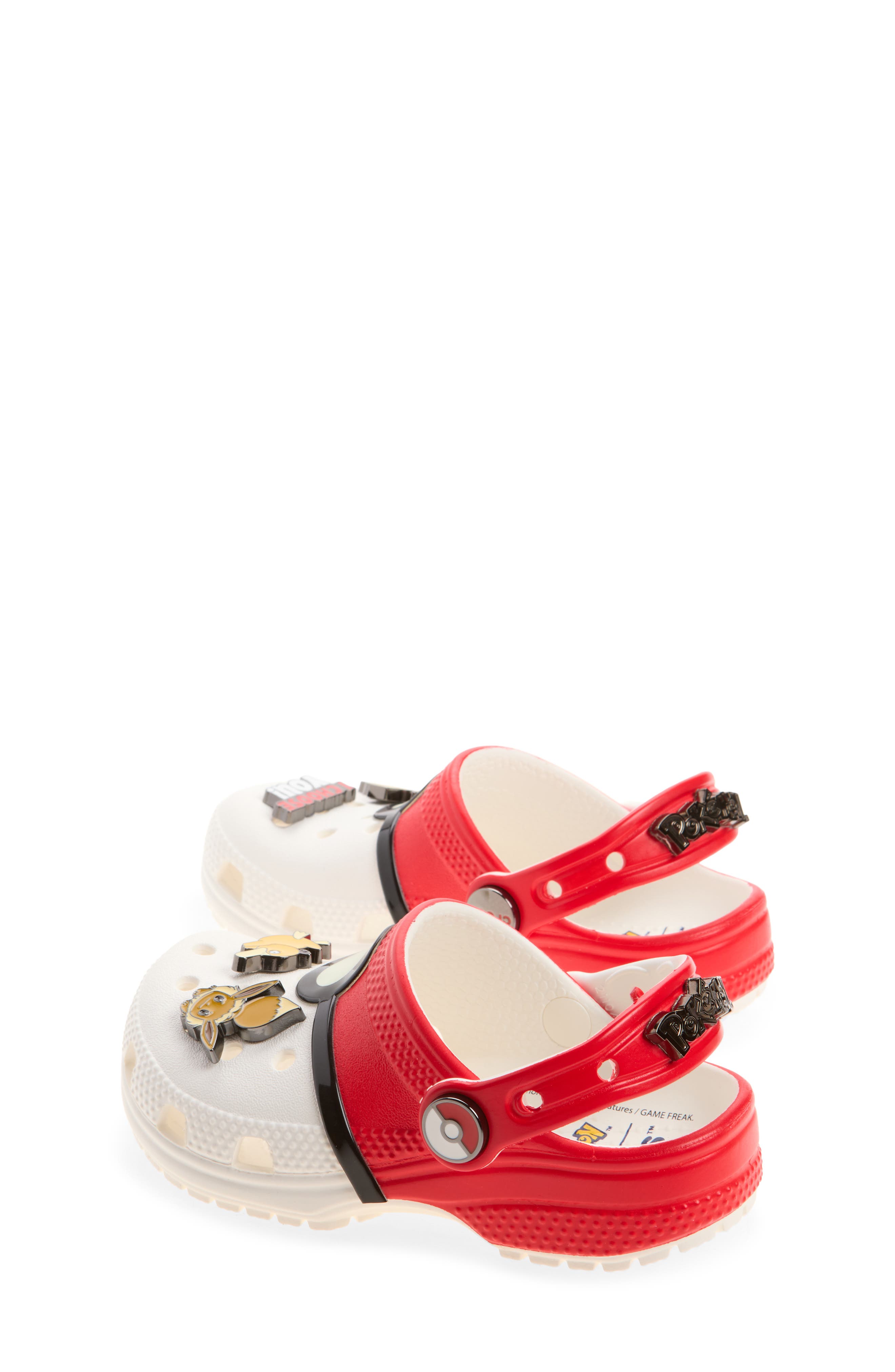 Kids' Pokémon Poké Ball Classic Clog, Alternate, color, RED MULTI