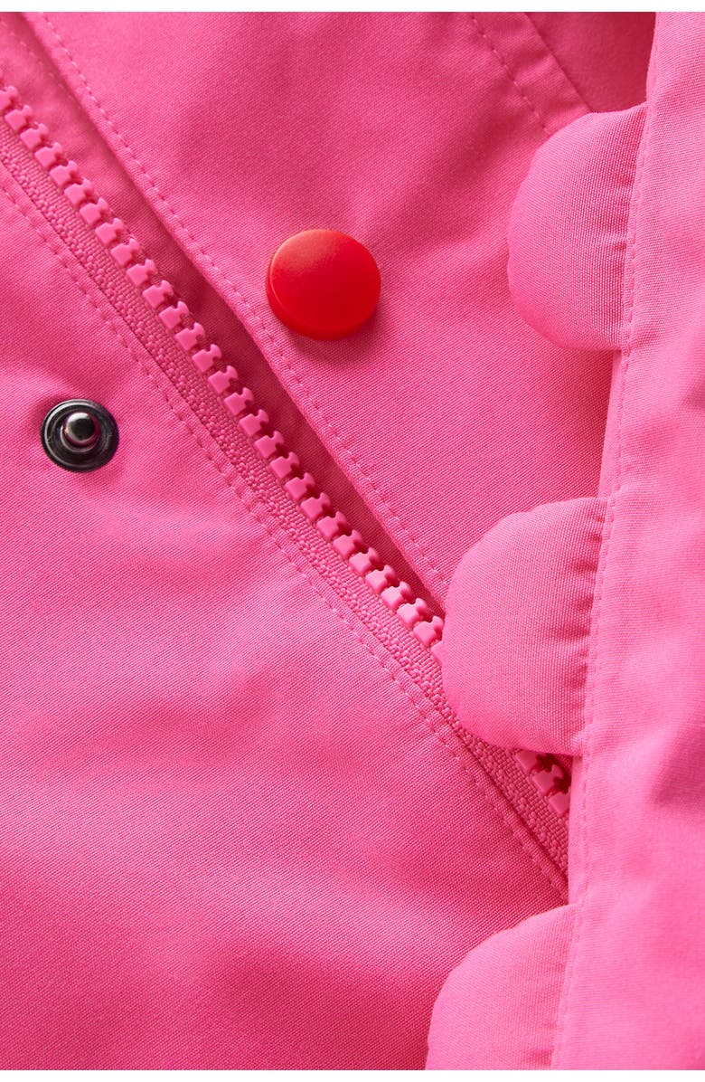 Mini Boden Kids' Waterproof Hooded Jacket, Alternate, color, Sorbet Pink Monster