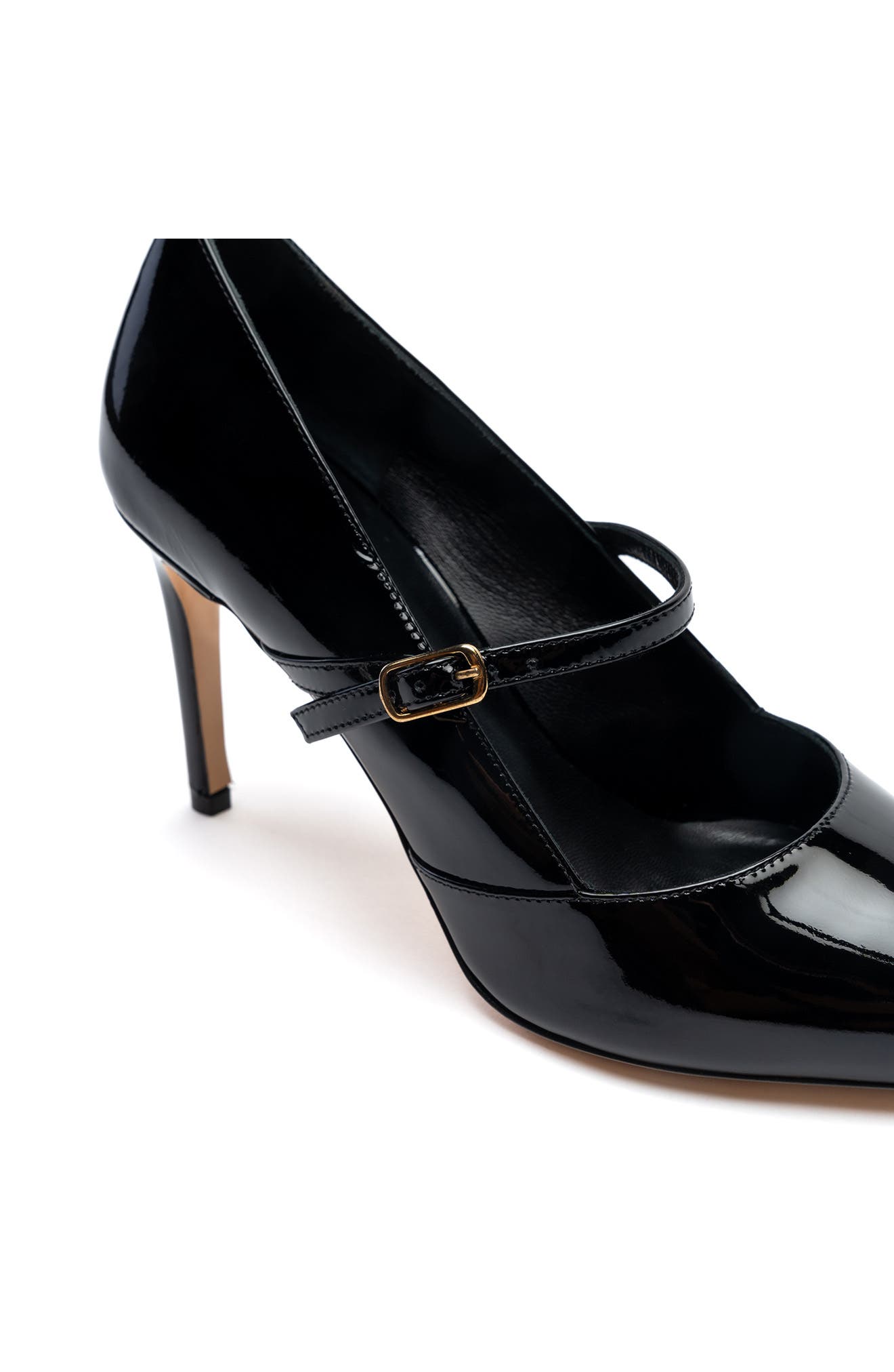 Prima Pointed Toe Mary Jane Pump, Alternate, color, BLACK PATENT