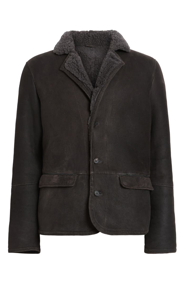 AllSaints Fenton Genuine Shearling Jacket, Alternate, color,