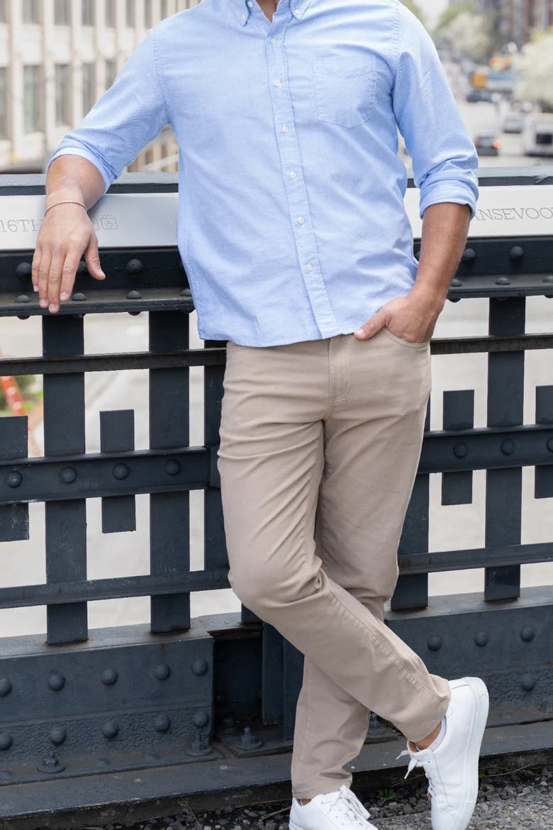 Italian 5-Pocket Pants, Alternate, color, Khaki