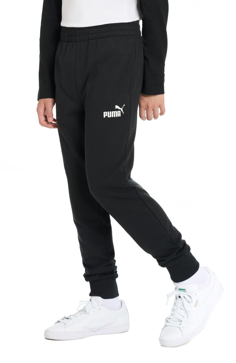 PUMA Kids' Core Pack Cotton Blend French Terry Joggers, Alternate, color, Puma Black