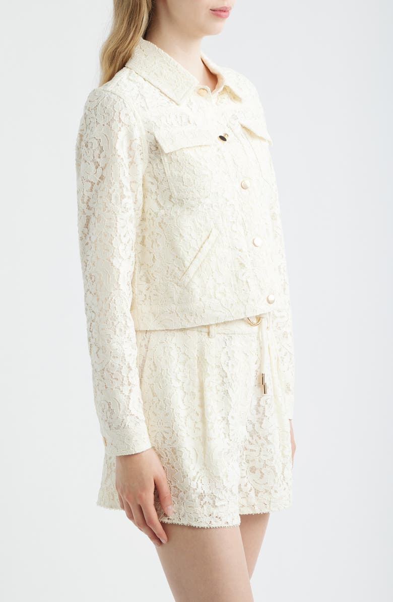 Reiss Lori Lace Jacket, Alternate, color, White