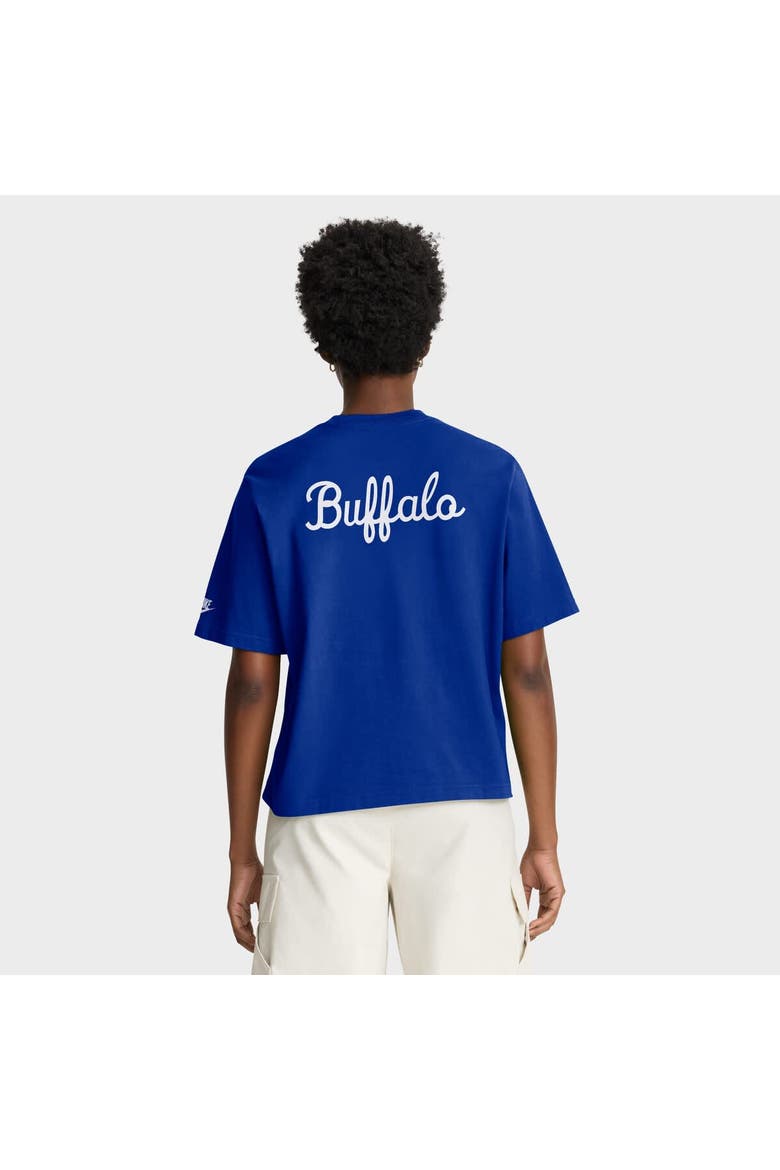 Women's Nike Royal Buffalo Bills Rewind Pocket Boxy T-Shirt, Alternate, color, Royal