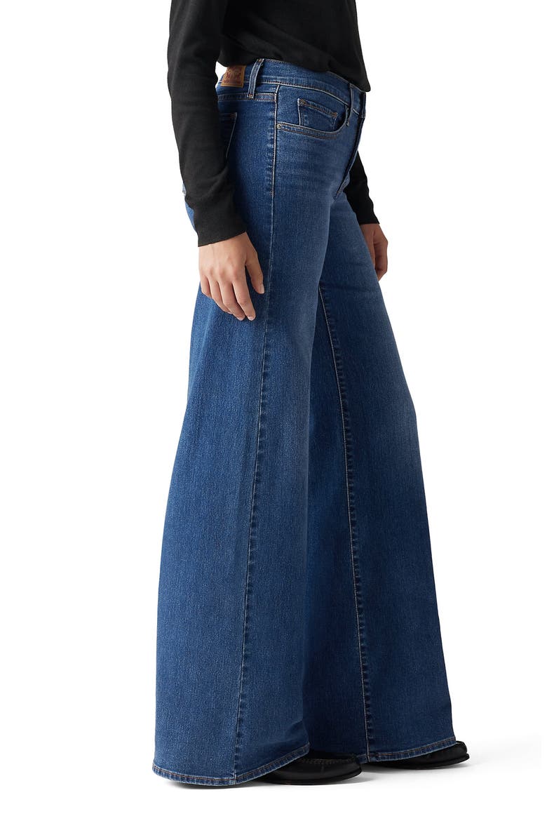 318 Shaping Mid Rise Wide Leg Jeans, Alternate, color, CLEVER GIRL