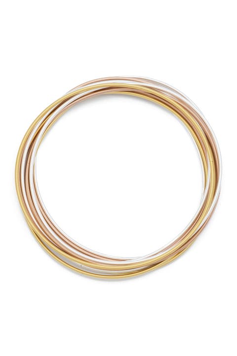 Dia Mixed Metal Warm Bracelets