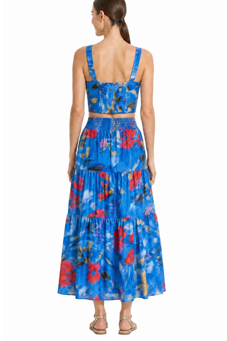 Joanna Tiered Maxi Skirt, Alternate, color, Larkspur Bay