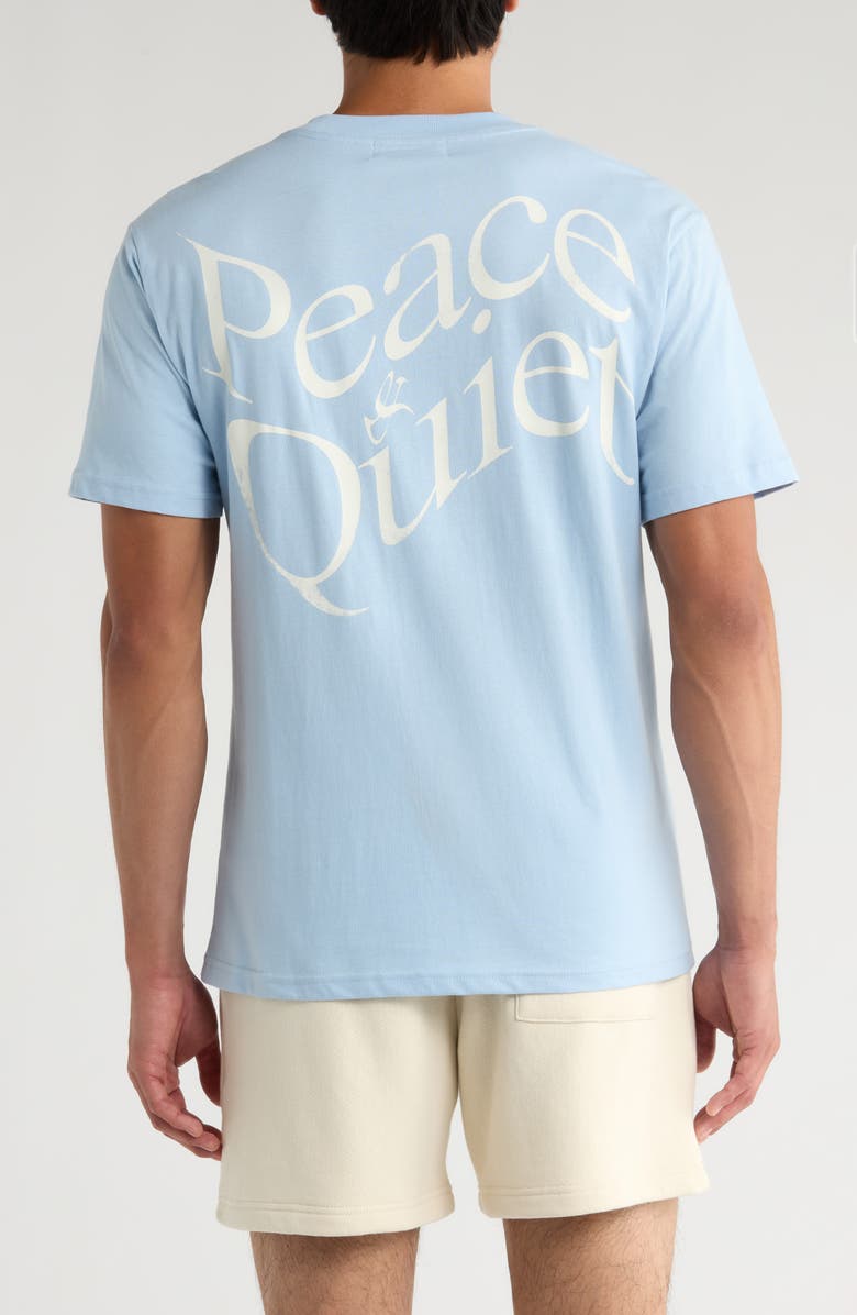 Museum of Peace & Quiet Wordmark Cotton Graphic T-Shirt, Alternate, color, Baby Blue