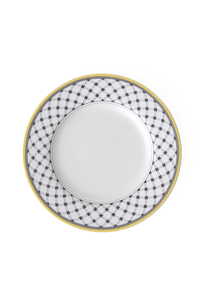 Audun Promenade Dinner Plate, Main, color, White