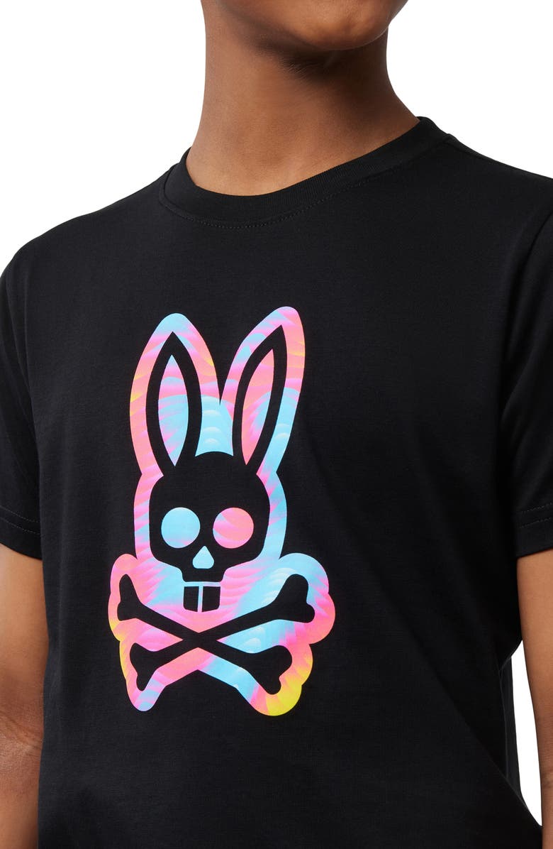Psycho Bunny Kids' Montgomery Pima Cotton Graphic T-Shirt, Alternate, color, 