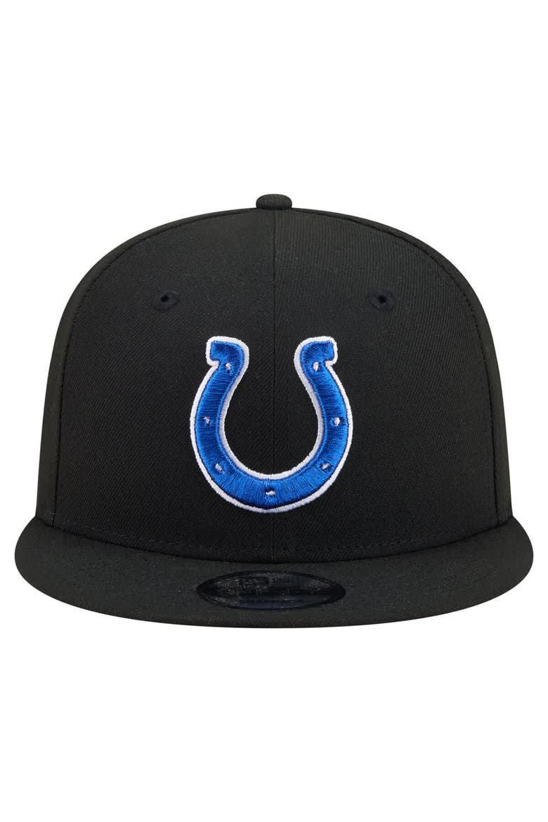 Men's New Era  Black Indianapolis Colts 9FIFTY Snapback Hat, Alternate, color, Black