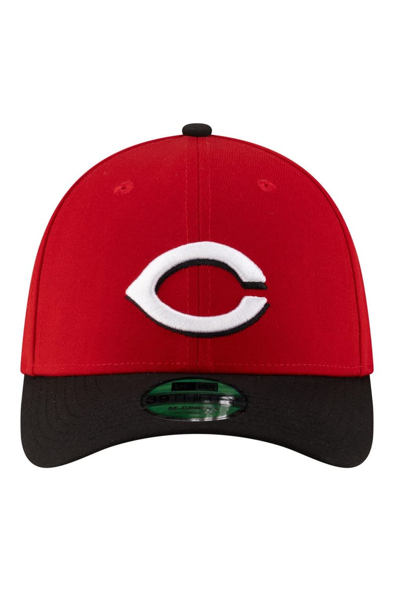 Men's New Era  Red Cincinnati Reds Player Replica 39THIRTY M-Crown Flex Hat, Alternate, color, Red