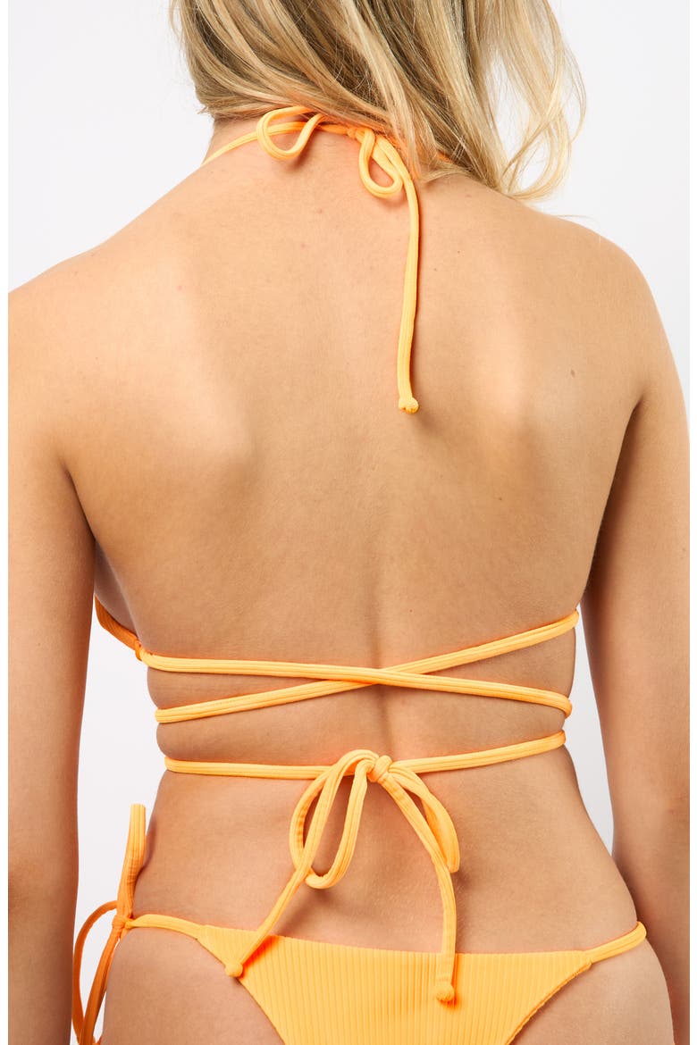 The Venice Bikini Top, Alternate, color, NEON ORANGE