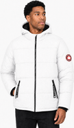 CANADA WEATHER GEAR Men's Fleece Lined Hooded Bubble Puffer Jacket