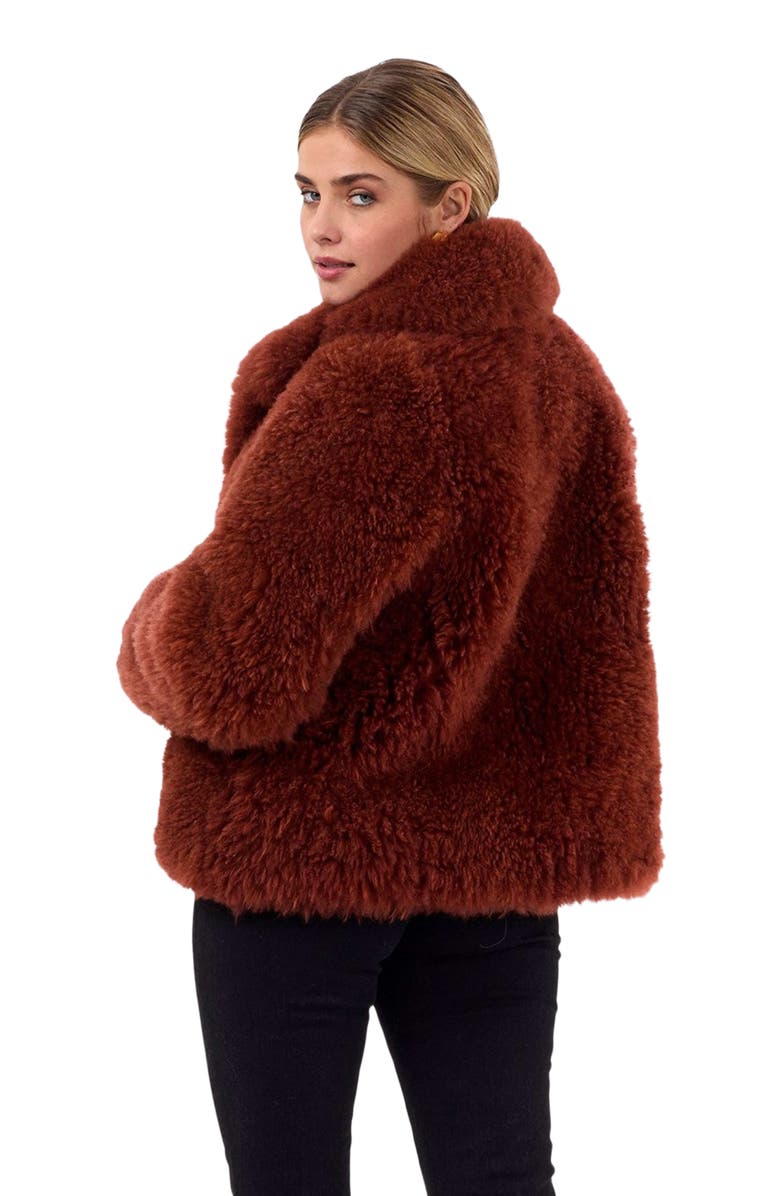 GORSKI Cashmere Goat Jacket with Detachable Belt, Alternate, color, Caramel