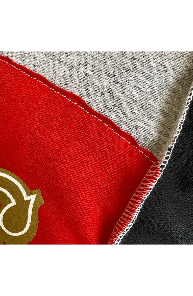 REFRIED APPAREL Men's Refried Apparel Heather Gray San Francisco 49ers Sustainable Split T-Shirt, Alternate, color, Heather Gray