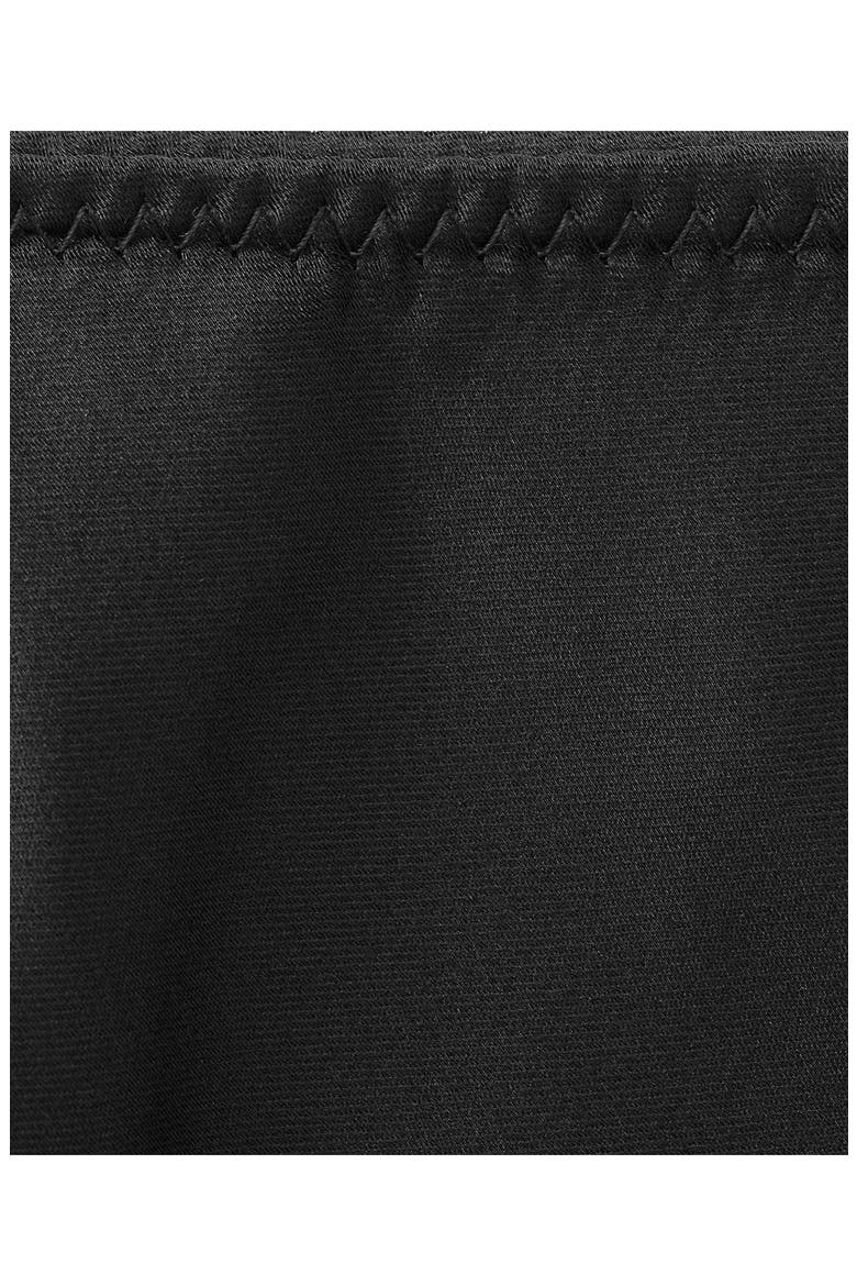 Satin Midi Skirt, Alternate, color, BLACK