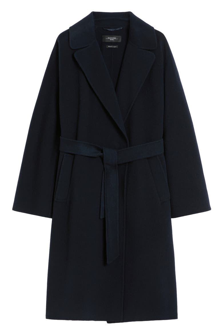 Civada Wool Blend Coat, Alternate, color, NAVY