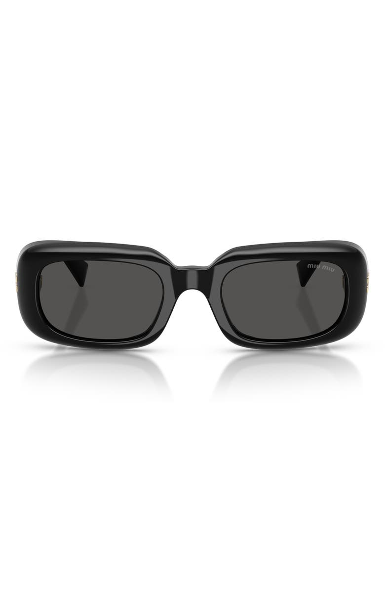 Miu Miu 52mm Rectangular Sunglasses, Main, color,
