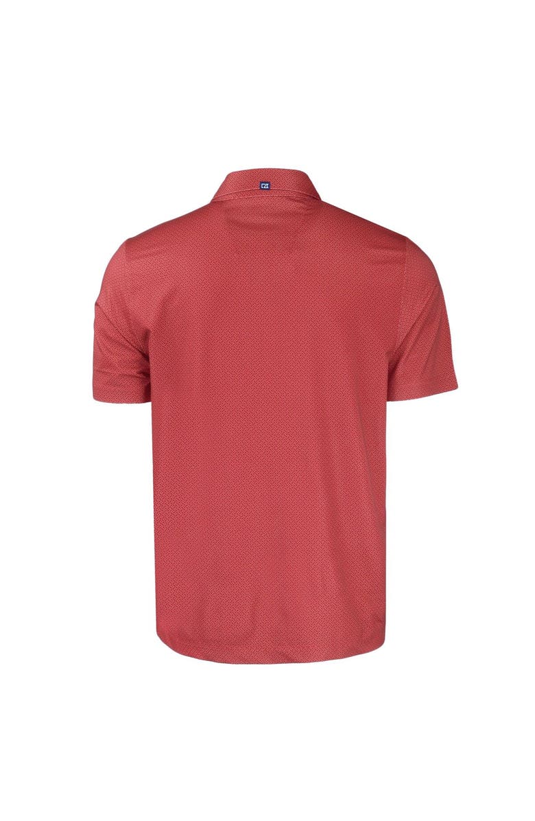 Cutter & Buck Men's Cutter & Buck  Red Atlanta Falcons Helmet Big & Tall Pike Eco Tonal Geo Print Stretch Recycled Polo, Alternate, color, 