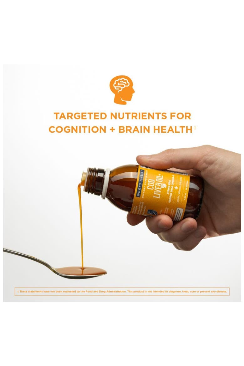 Cod Liver Oil - Orange Flavored Omega-3 Fish Oil Supplement - 765Mg(25 Servings), Alternate, color, None